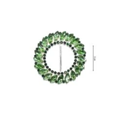 Hebilla Joya Redonda De Cristales 3cm. Varios Colores