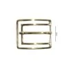 Hebilla Metal Cinturón Rectangular Oro 35mm. Turin -Merceria Botton hebilla metal cinturon rectangular oro 35mm turin