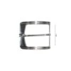 Hebilla Metal Cinturón Rectangular Plata 4cm. Lemans -Merceria Botton hebilla metal cinturon rectangular plata 4cm lemans