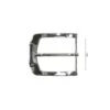 Hebilla Metal Cinturón Rectangular Plata 4cm. Madrid -Merceria Botton hebilla metal cinturon rectangular plata 4cm madrid
