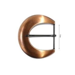 Hebilla Metal Ovalada Pala Ancha 5cm. Varios Colores