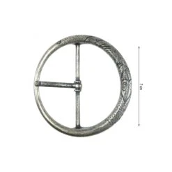 Hebilla Metal Redonda Decorativa 7cm