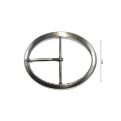 Hebilla Metálica Ovalada 7cm. Varios Colores