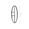 Hebilla Metálica Ovalada Doble Gancho 75mm 1 Hebilla Metálica Ovalada Doble Gancho 75mm -Merceria Botton hebilla metalica ovalada doble gancho 75mm