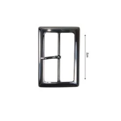 Hebilla Metálica Rectangular 5cm. Clásica