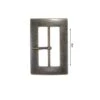 Hebilla Metálica Rectangular 5cm. Marco Grueso -Merceria Botton hebilla metalica rectangular 5cm marco grueso