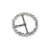 Hebilla Metálica Redonda Plata Con Strass 28mm -Merceria Botton hebilla metalica redonda plata strass 28mm