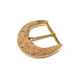Hebilla Oval Oro Y Corcho 4cm -Merceria Botton hebilla oval oro y corcho 4cm 1