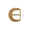 Hebilla Oval Oro Y Corcho 4cm -Merceria Botton hebilla oval oro y corcho 4cm