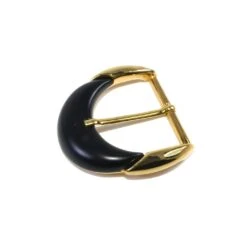 Hebilla Oval Oro Y Negro 4cm -Merceria Botton hebilla oval oro y negro 4cm 1