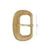 Hebilla Para Cinturón Madera 4cm -Merceria Botton hebilla para cinturon madera 4cm
