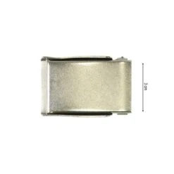 Hebilla Para Cinturón Plata 3cm. Diseño Cepo -Merceria Botton hebilla para cinturon plata 3cm diseno cepo 1