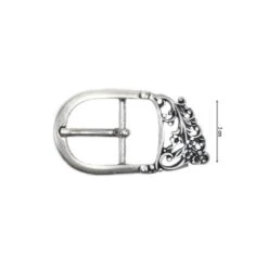 Hebilla Para Cinturón Plata Vieja 3cm. Padua