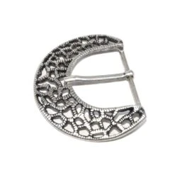 Hebilla Para Cinturón Plata Vieja 5cm. Módena -Merceria Botton hebilla para cinturon plata vieja 5cm modena 1