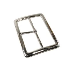 Hebilla Rectangular Metálica Plateada 8cm -Merceria Botton hebilla rectangular metalica plateada 8cm 1