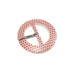 Hebilla Redonda Estampado Lunares 35mm. Varios Colores -Merceria Botton hebilla redonda estampado lunares 35mm 2