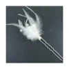 Horquilla Para Moño Plumas Y Perlas Blanco -Merceria Botton horquilla para mono plumas y perlas blanco