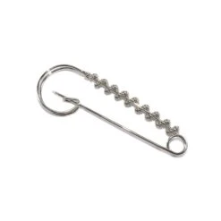 Imperdible Decorativo Cadena Espiral Plata 9cm