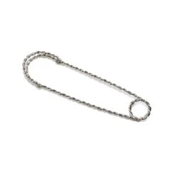 Imperdible Decorativo Cadena Roscada Plata 10cm