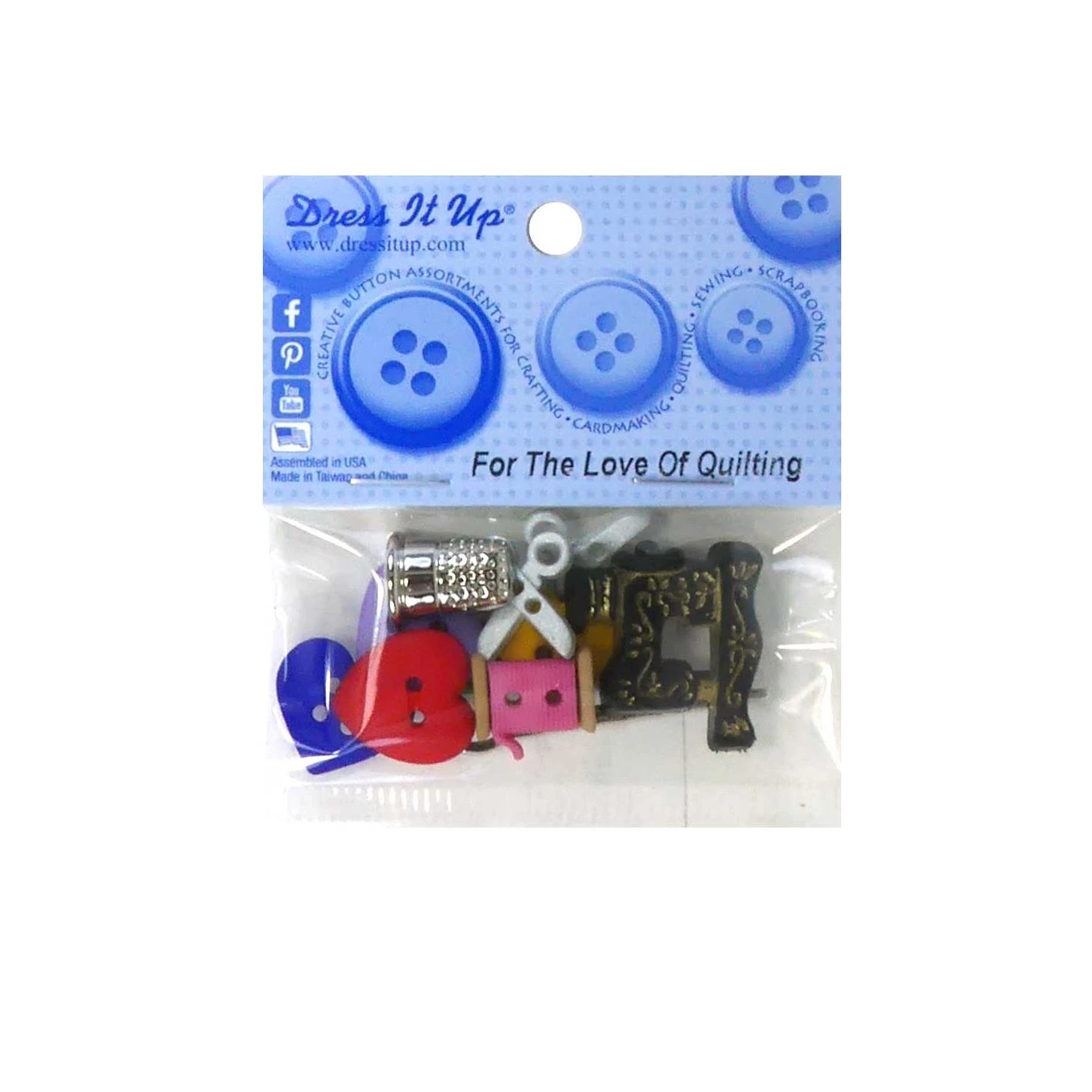 Kit 12 Botones Temática Costura 3 Kit 12 Botones Temática Costura