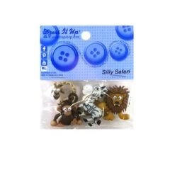 Kit 4 Botones Forma De Animales De África