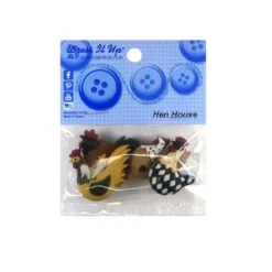 Kit 4 Botones Forma De Gallinas