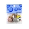 Kit 6 Botones Forma De Animales De Granja -Merceria Botton kit 6 botones forma de animales de granja