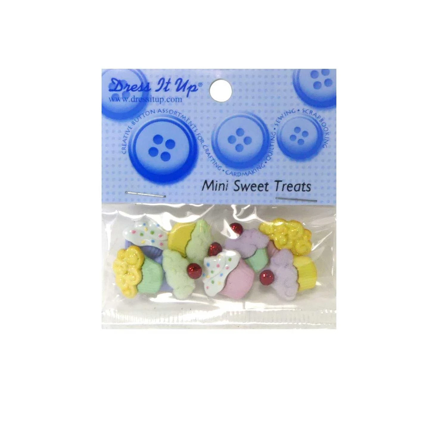 Kit 8 Botones Cupcakes Variados 3 Kit 8 Botones Cupcakes Variados