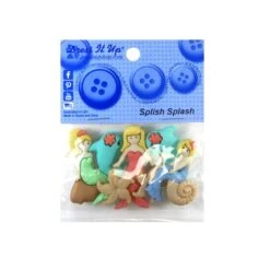 Kit 8 Botones Forma De Sirenas Y Delfines