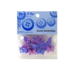 Kit 9 Botones Forma De Mariposas