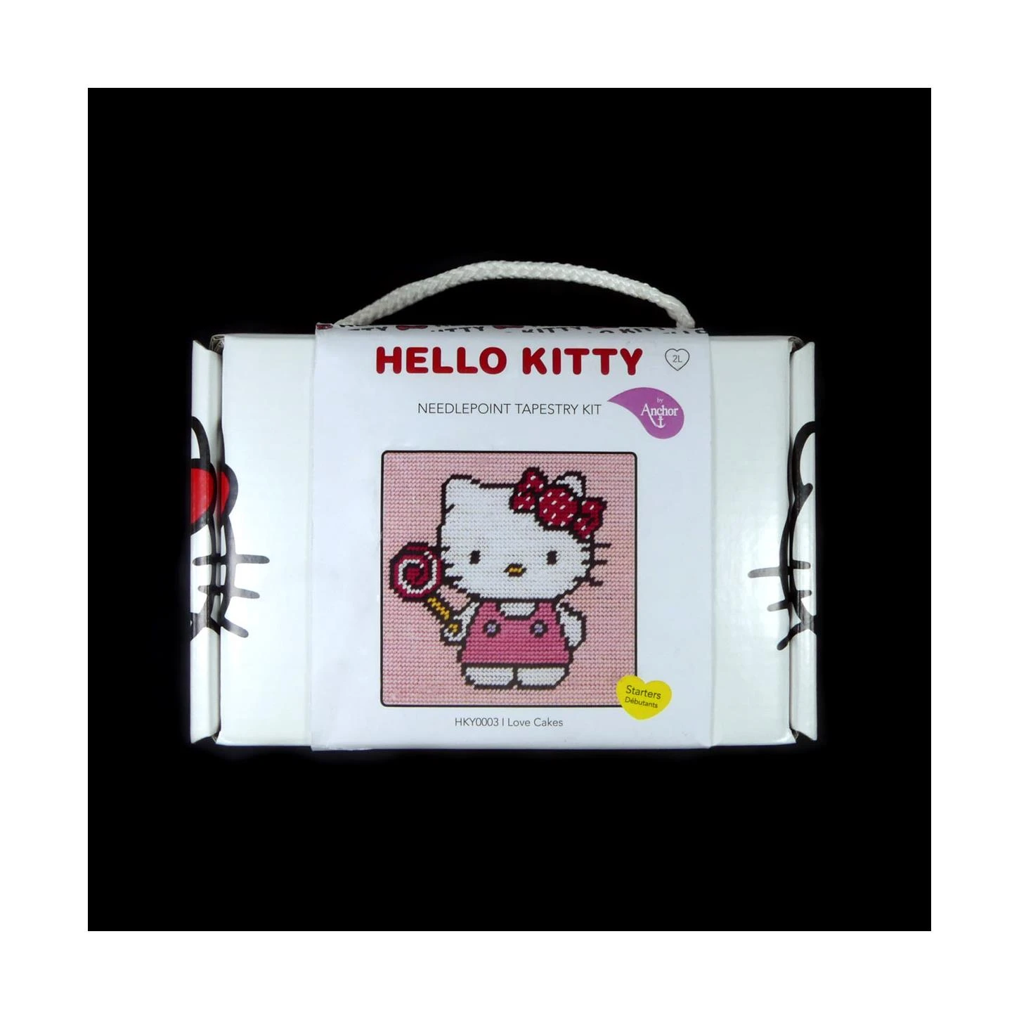 Kit De Medio Punto Hello Kitty. I Love Cakes 3 Kit De Medio Punto Hello Kitty. I Love Cakes