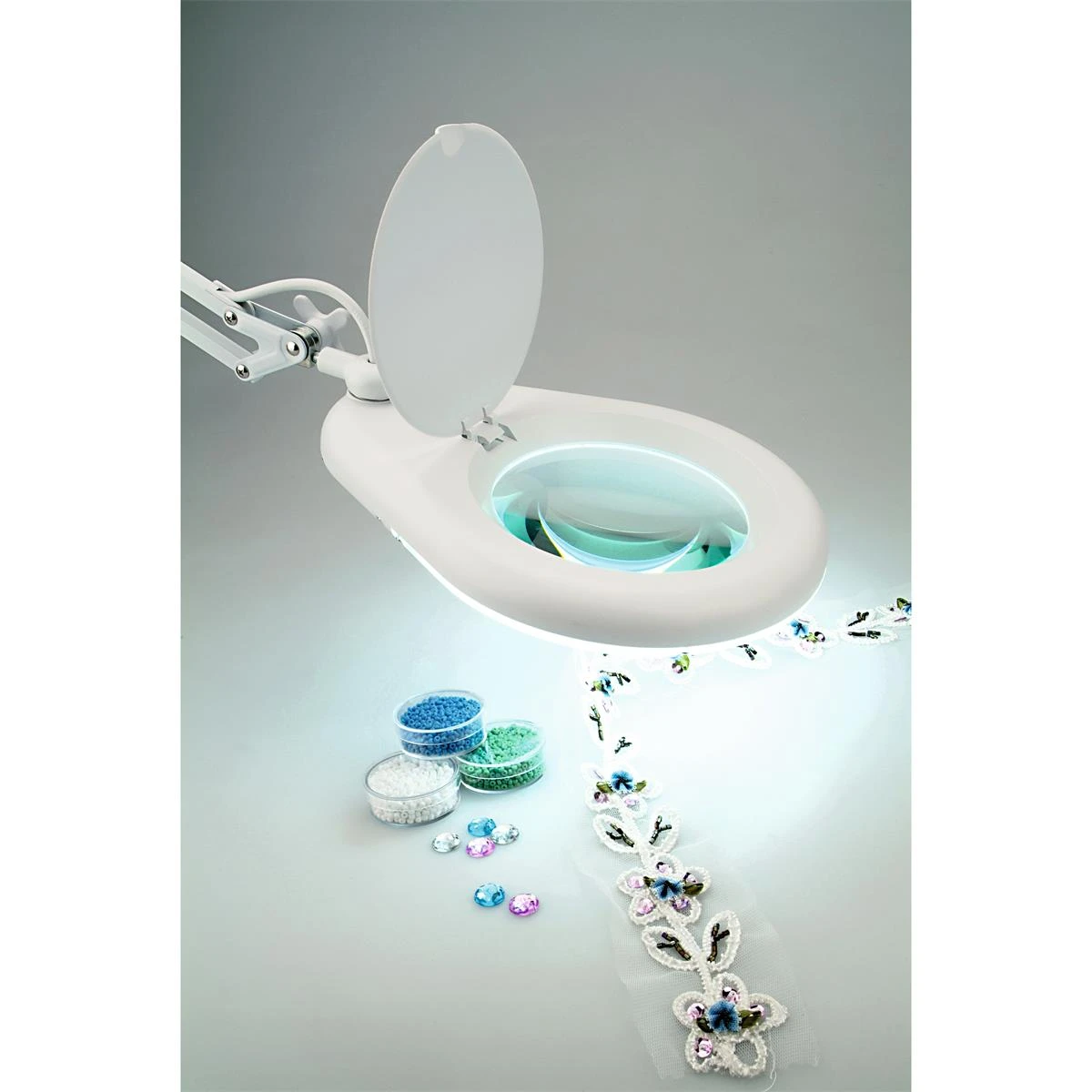 Lupa Con Lámpara Y Abrazadera. Prym 6 Lupa Con Lámpara Y Abrazadera. Prym - Imagen 4