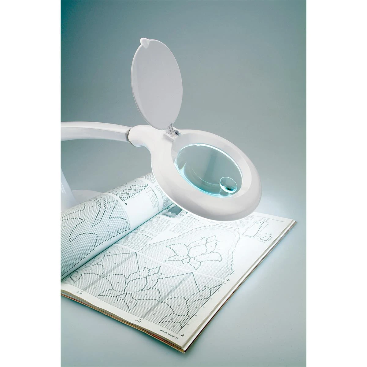 Lupa Con Lámpara Y Base. Prym 6 Lupa Con Lámpara Y Base. Prym - Imagen 4