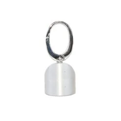 Mosquetón Metálico Con Capuchón 2,8cm. Plata