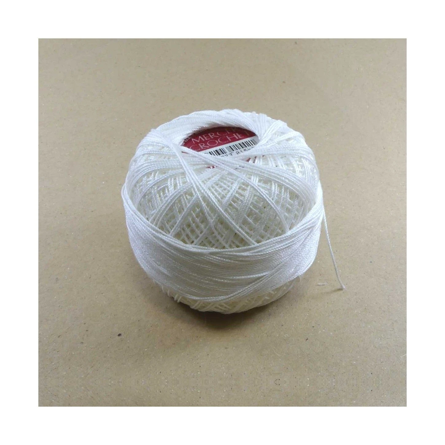 Ovillo Mercer Crochet Blanco óptico 20gr. Varios Grosores 3 Ovillo Mercer Crochet Blanco óptico 20gr. Varios Grosores