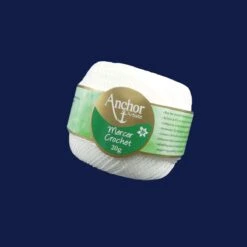 Ovillo Para Crochet Blanco 0002 Anchor 20gr. Múltiples Grosores