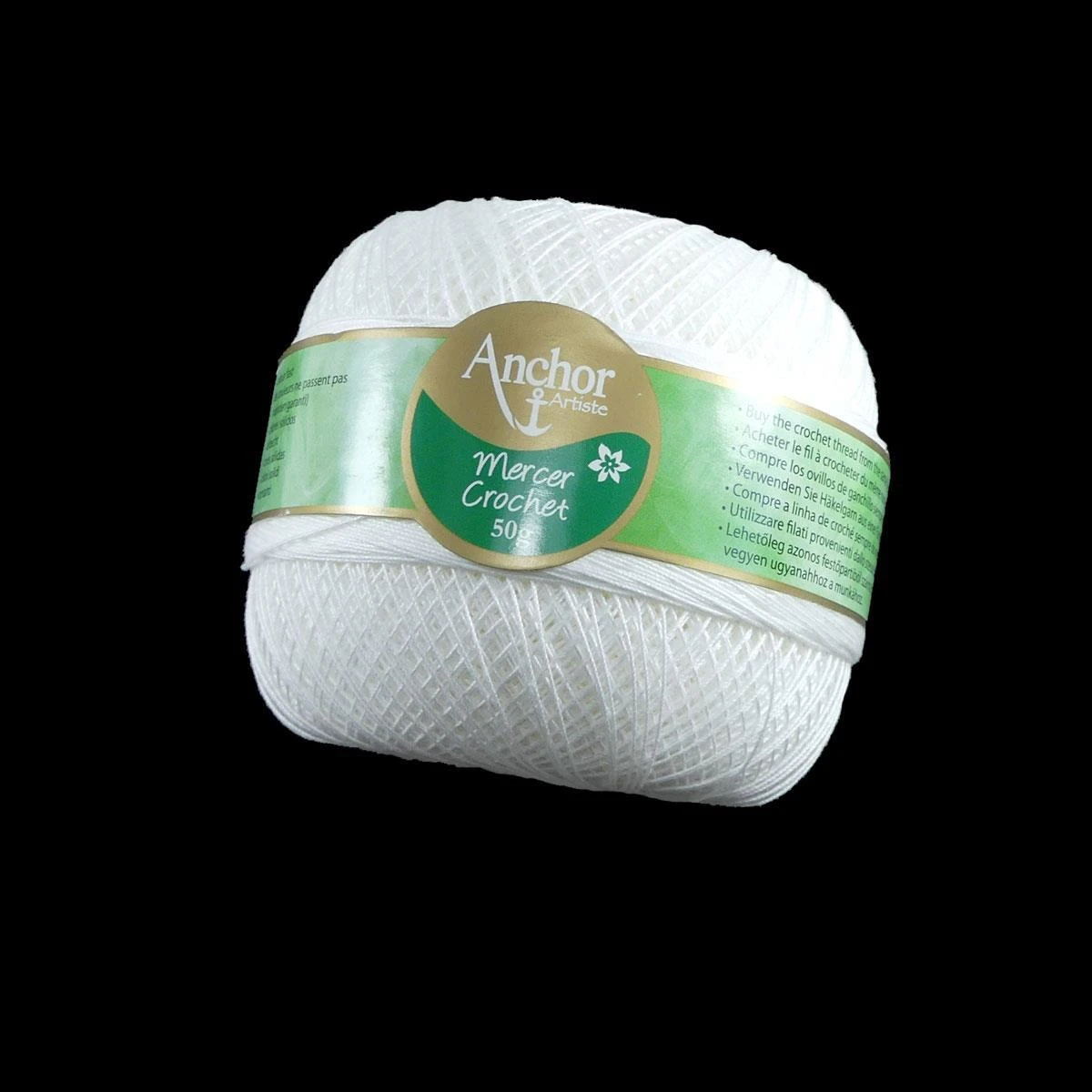 Ovillo Para Crochet Blanco 7901 Anchor 50gr. Múltiples Grosores 3 Ovillo Para Crochet Blanco 7901 Anchor 50gr. Múltiples Grosores