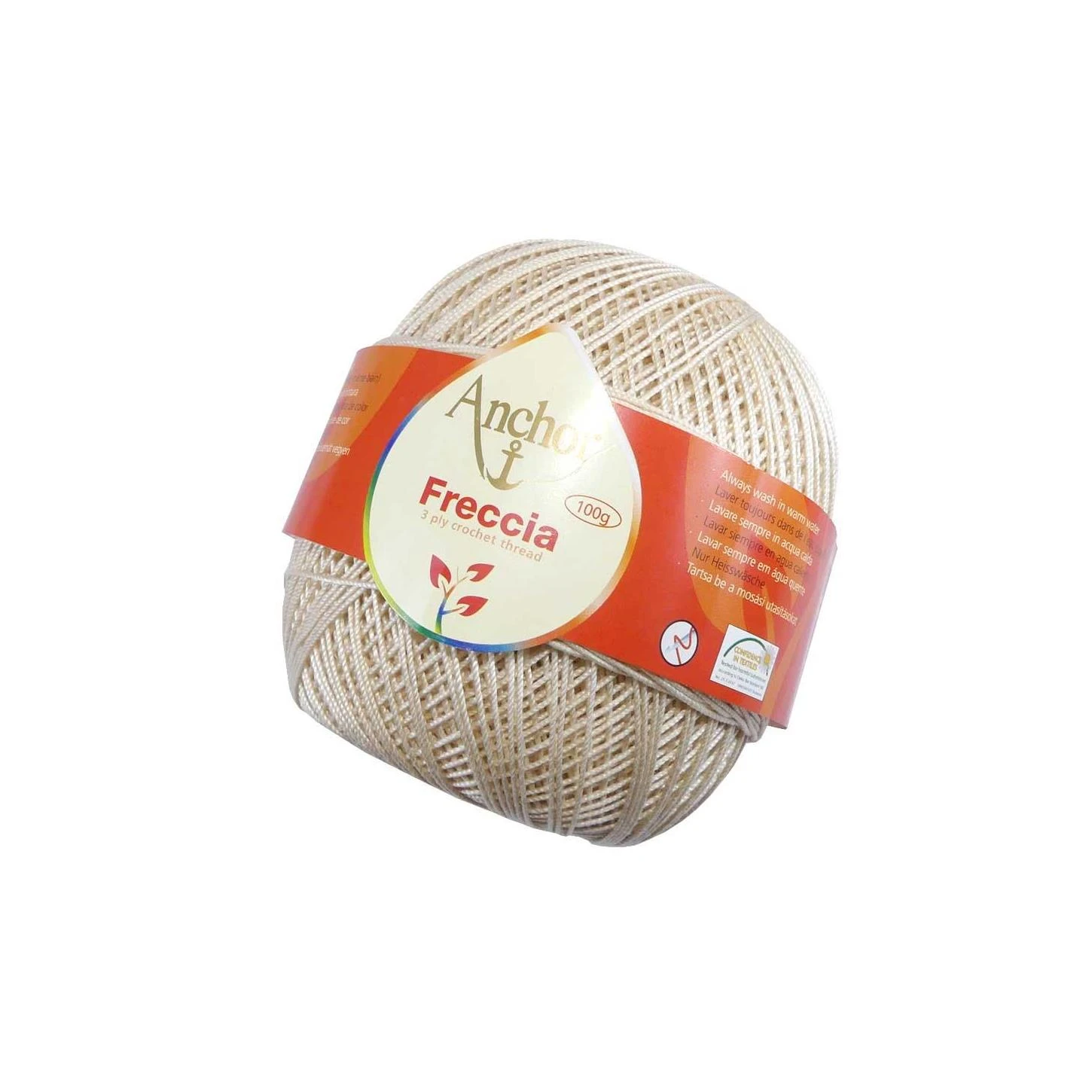 Ovillo Para Crochet Freccia Beig Nº6. 100gr 3 Ovillo Para Crochet Freccia Beig Nº6. 100gr