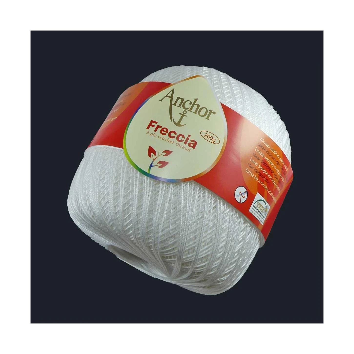 Ovillo Para Crochet Freccia Blanco Nº12. 200gr 3 Ovillo Para Crochet Freccia Blanco Nº12. 200gr