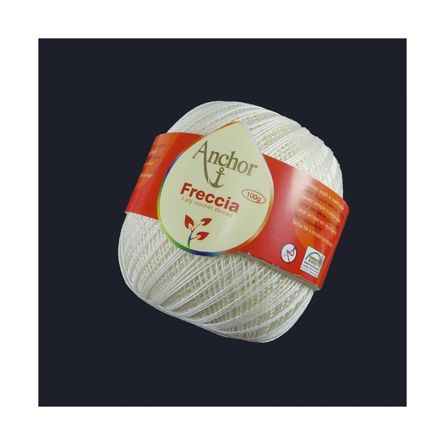 Ovillo Para Crochet Freccia Crudo Nº12. 100gr 3 Ovillo Para Crochet Freccia Crudo Nº12. 100gr