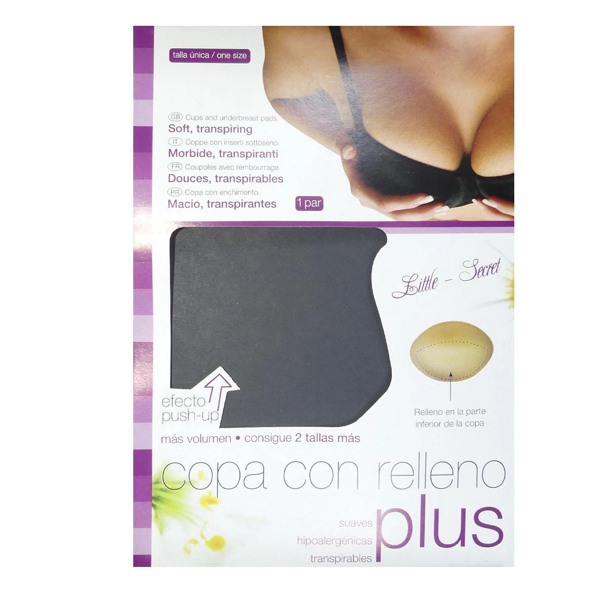Copa Relleno Push Up En Blanco. Talla única 3 Copa Relleno Push Up En Blanco. Talla única