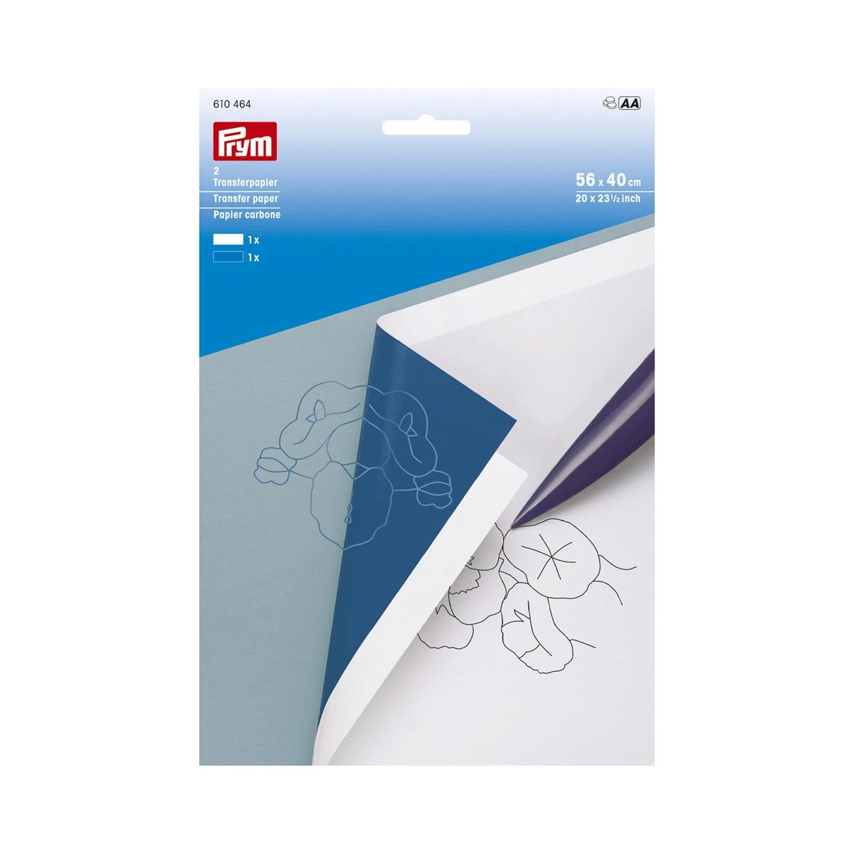 Papel De Copia O Calco Blanco Y Azul. Prym 2 Papel De Copia O Calco Blanco Y Azul. Prym