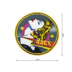 Parche Mujer Rock 6cm Termoadhesivo