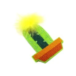 Parche Termo 40x55mm Bordado Cactus Pompón Amarillo 5 Parche Termo 40x55mm Bordado Cactus Pompón Amarillo -Merceria Botton parche termo 40x55mm bordado cactus pompon amarillo 1