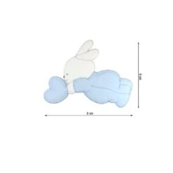 Parche Termo 80x60mm Bordado Conejo Corazón