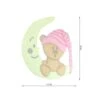 Parche Termo 95x120mm Bordado Osito Con Luna 2 Parche Termo 95x120mm Bordado Osito Con Luna -Merceria Botton parche termo 95x120mm bordado osito con luna2