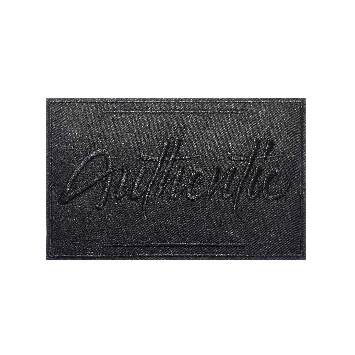 Parche Termo Authentic Grande 17x11cm. Negro Y Marino 3 Parche Termo Authentic Grande 17x11cm. Negro Y Marino