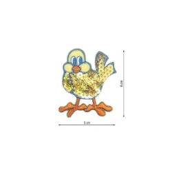 Parche Termo Bordado 50x60mm Periquito