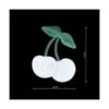 Parche Termo Bordado 62x74mm Cerezas Blancas 2 Parche Termo Bordado 62x74mm Cerezas Blancas -Merceria Botton parche termo bordado 62x74mm cerezas2