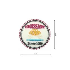 Parche Termo Bordado Croissant Since 1956